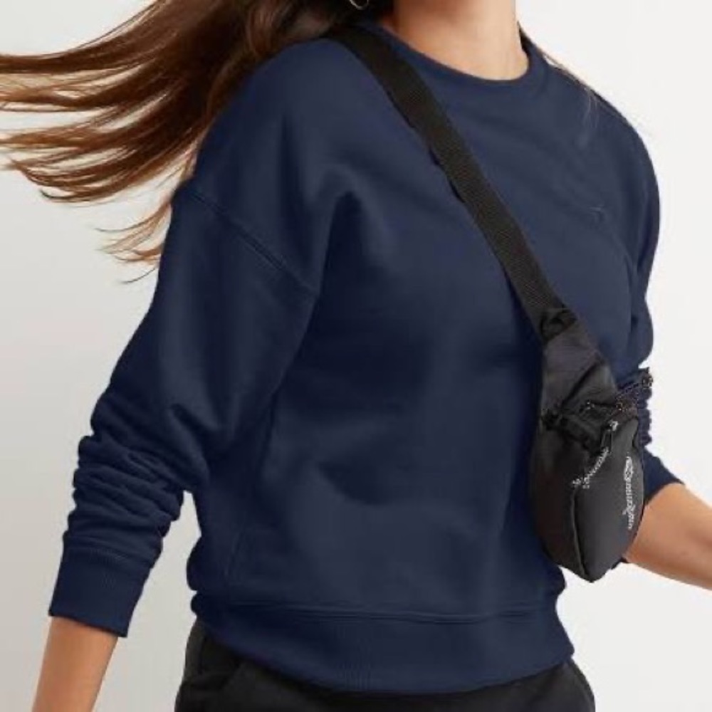 Champion Navy Crew neck Sweatshirt